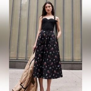 NWT Hill House Krista Tafetta Skirt size Small